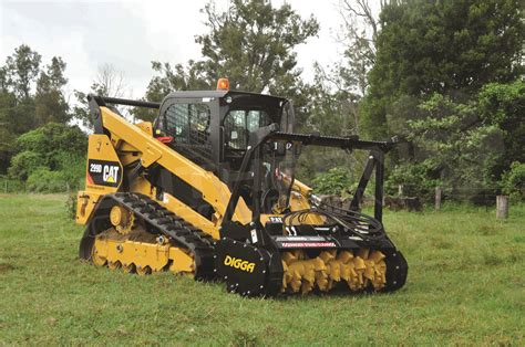 mini track loader mulcher|skid steer with forestry mulcher.